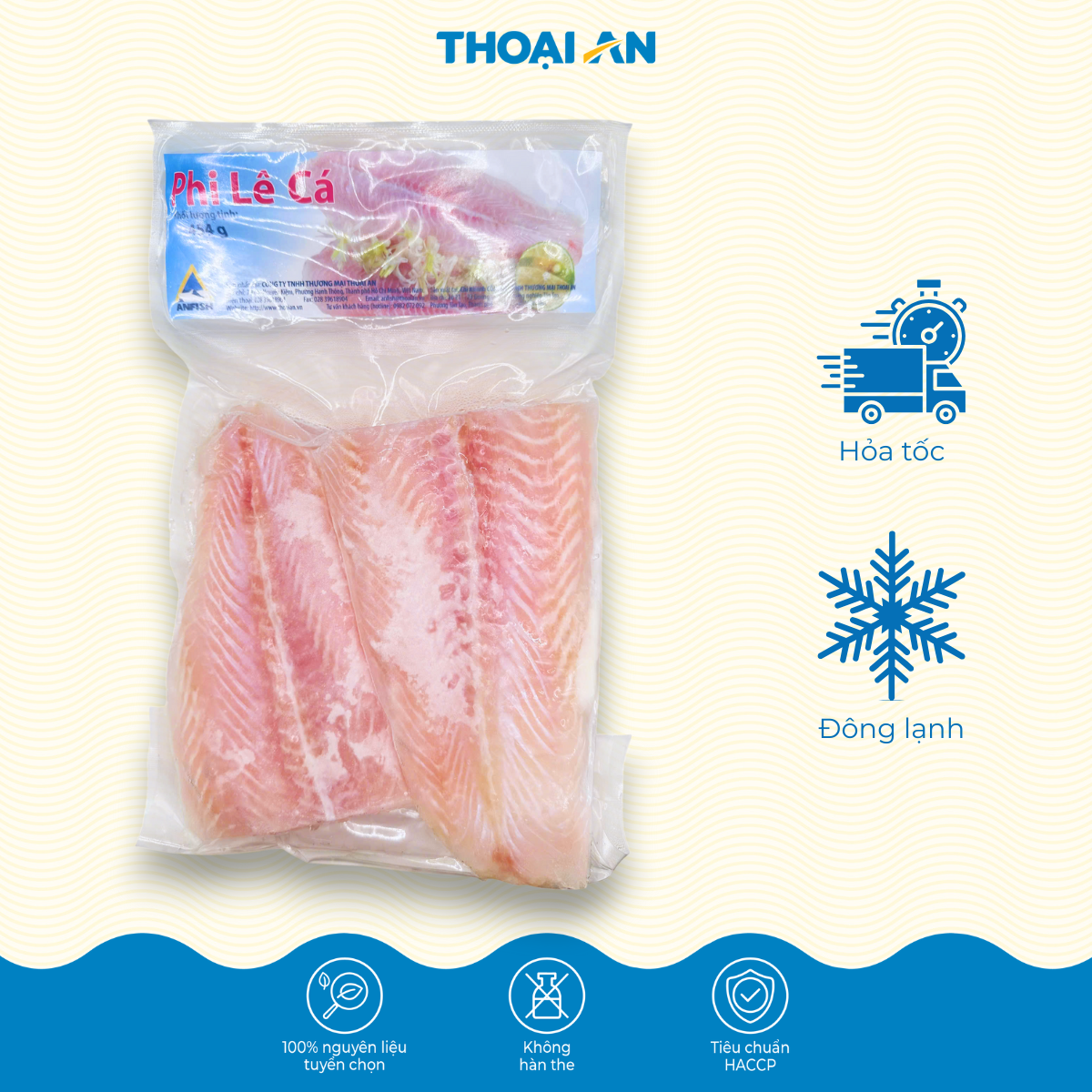 Cá phi lê Thoại An 454g (Đông lạnh)
