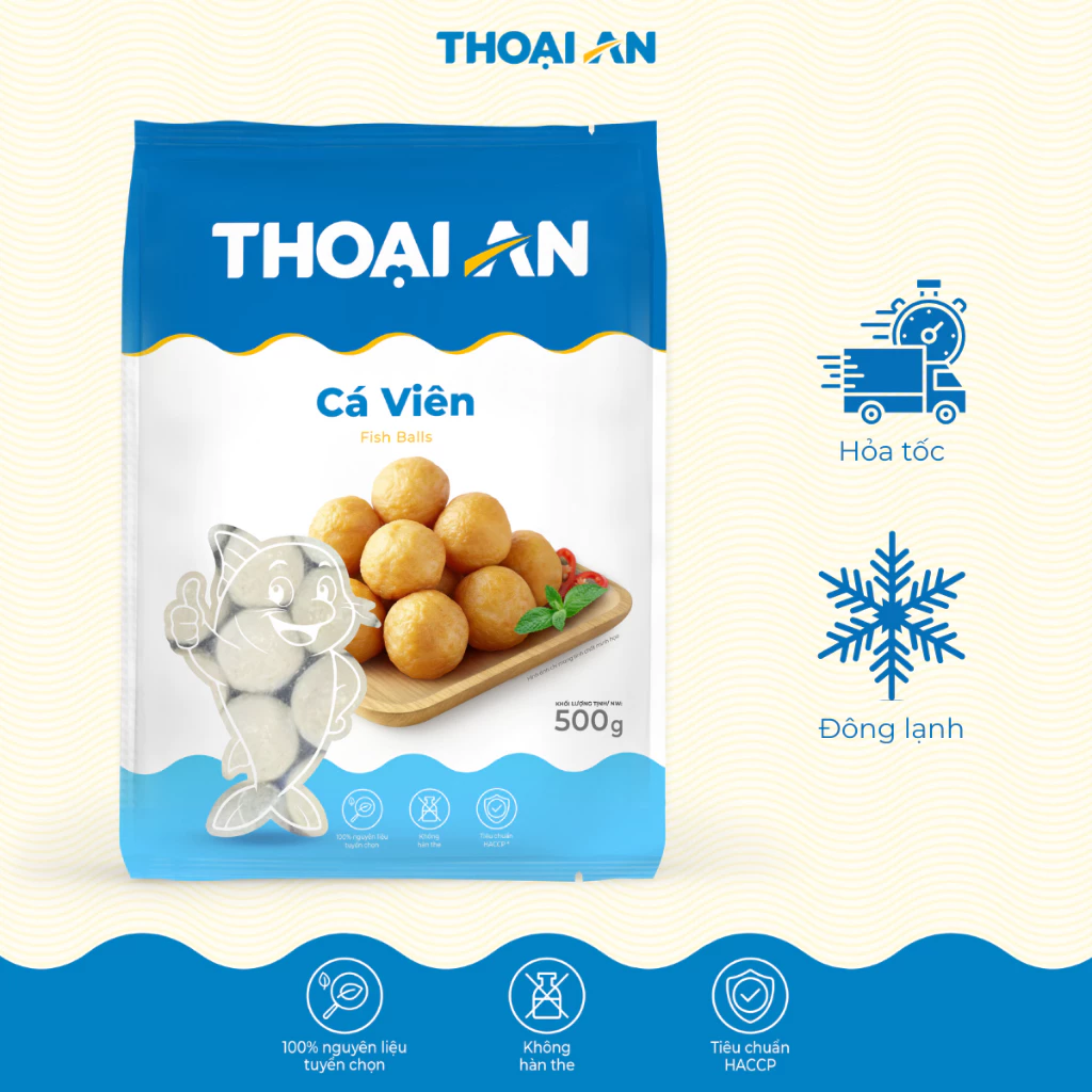 Cá viên Thoại An 500g (Đông lạnh) Cá viên Thoại An 500g (Đông lạnh)